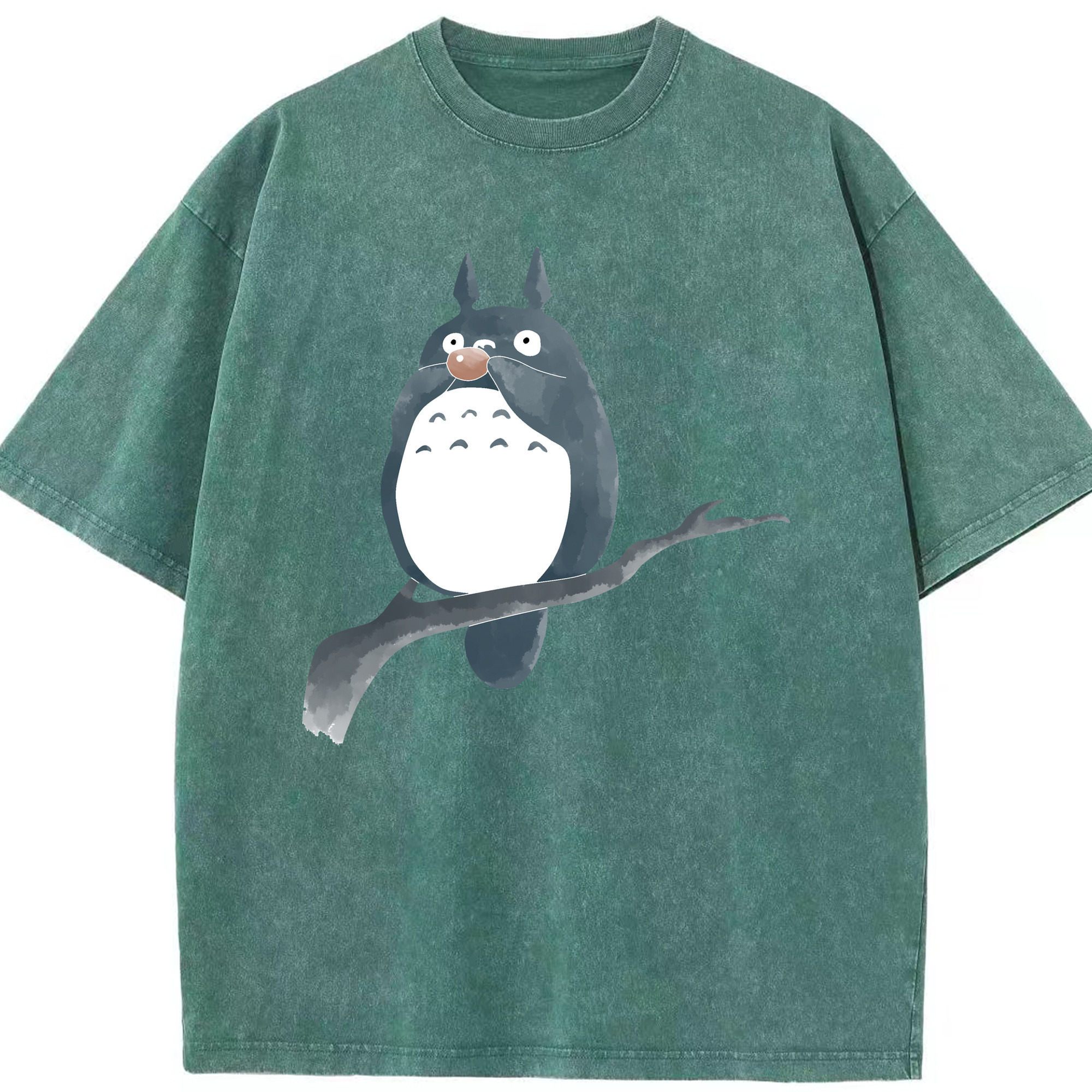 （画像用） となりのトトロ 草壁メイ 草壁サツキ My Neighbor Totoro Satsuki Kusakabe Mei Kusakabe 綿100% ヴィンテージ風 半袖Tシャツ（フロントプリント）
